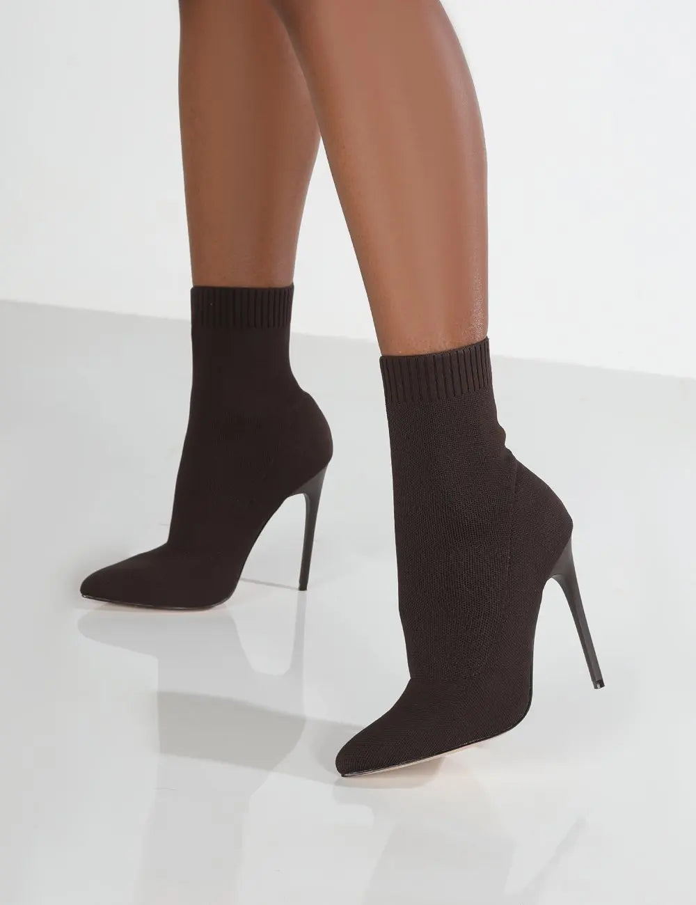 Femmes bottes courtes talons hauts chaussures