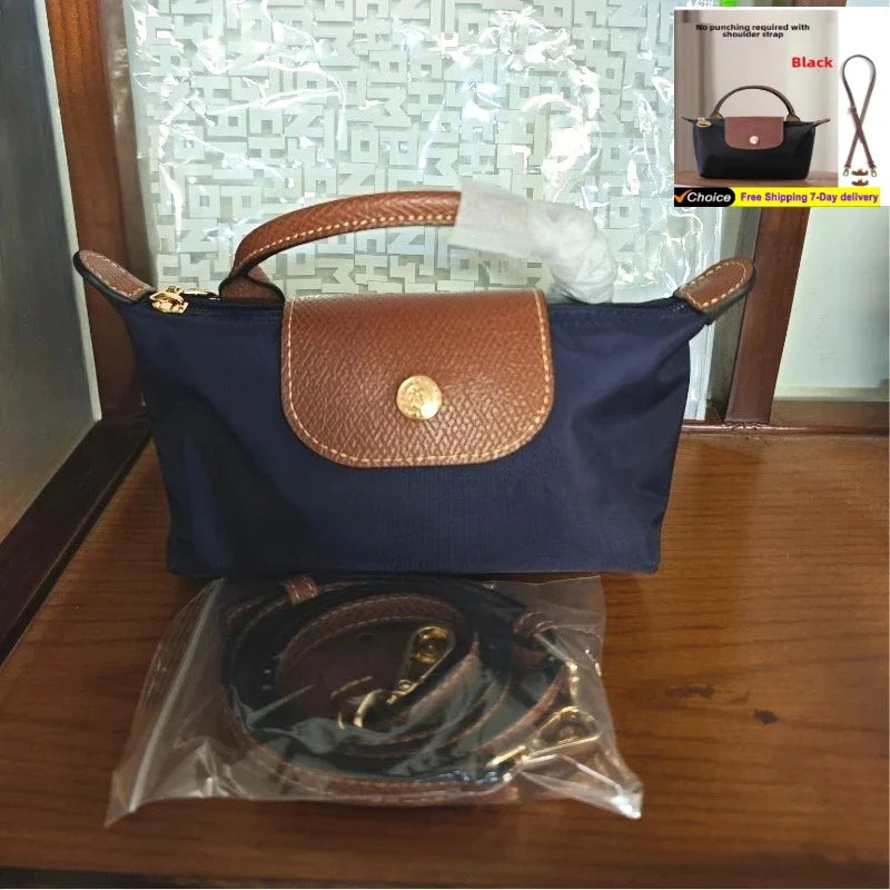 Mini chignon boulette en Nylon non perforé, sac à bandoulière pour femme, multifonctionnel, chignon d'épaule, printemps et automne