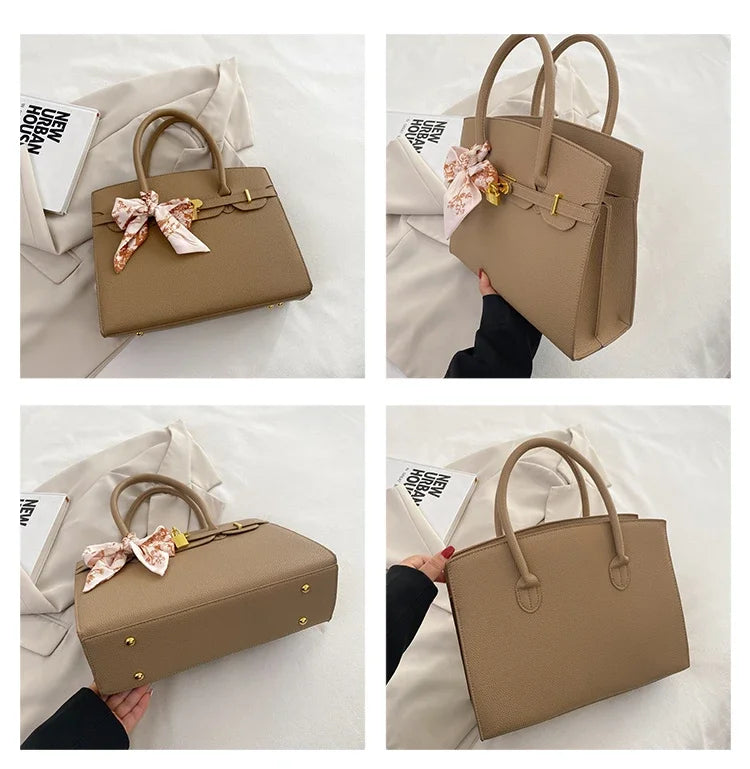 Sac messager élégant pour dames, sac à main en cuir résistant à l'eau avec plusieurs poches, sac à bandoulière populaire