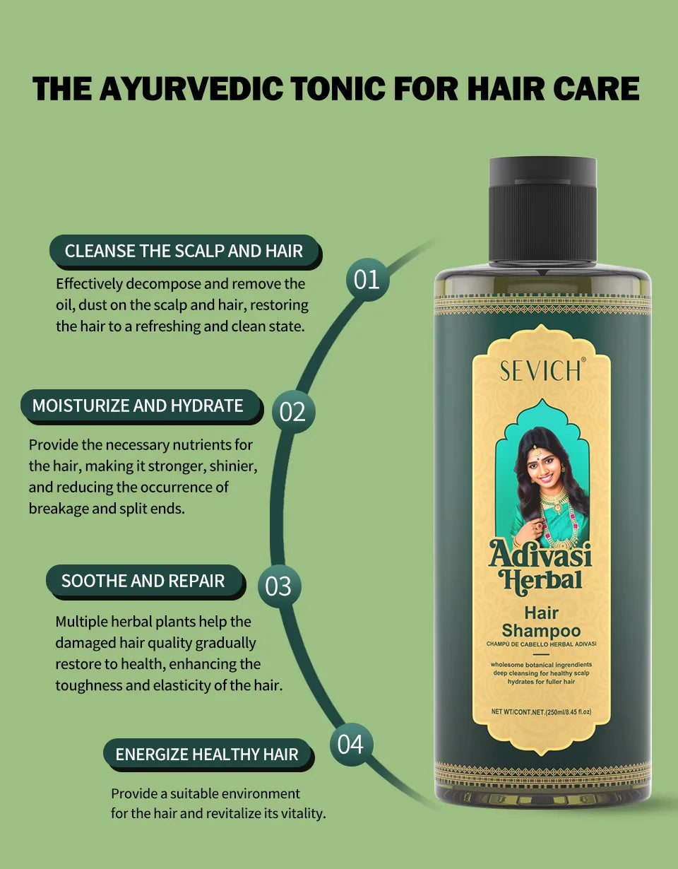 Shampoing pour cheveux, 250ml, pour une croissance rapide des cheveux, soins capillaires à base de plantes, huile de gingembre, réparation des cheveux endommagés, traitement nourrissant