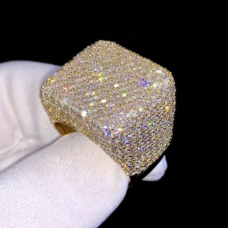 Huitan – bagues géométriques en zircone cubique pour femmes, accessoires de bracelet de fiançailles et de mariage, bijoux scintillants à la mode