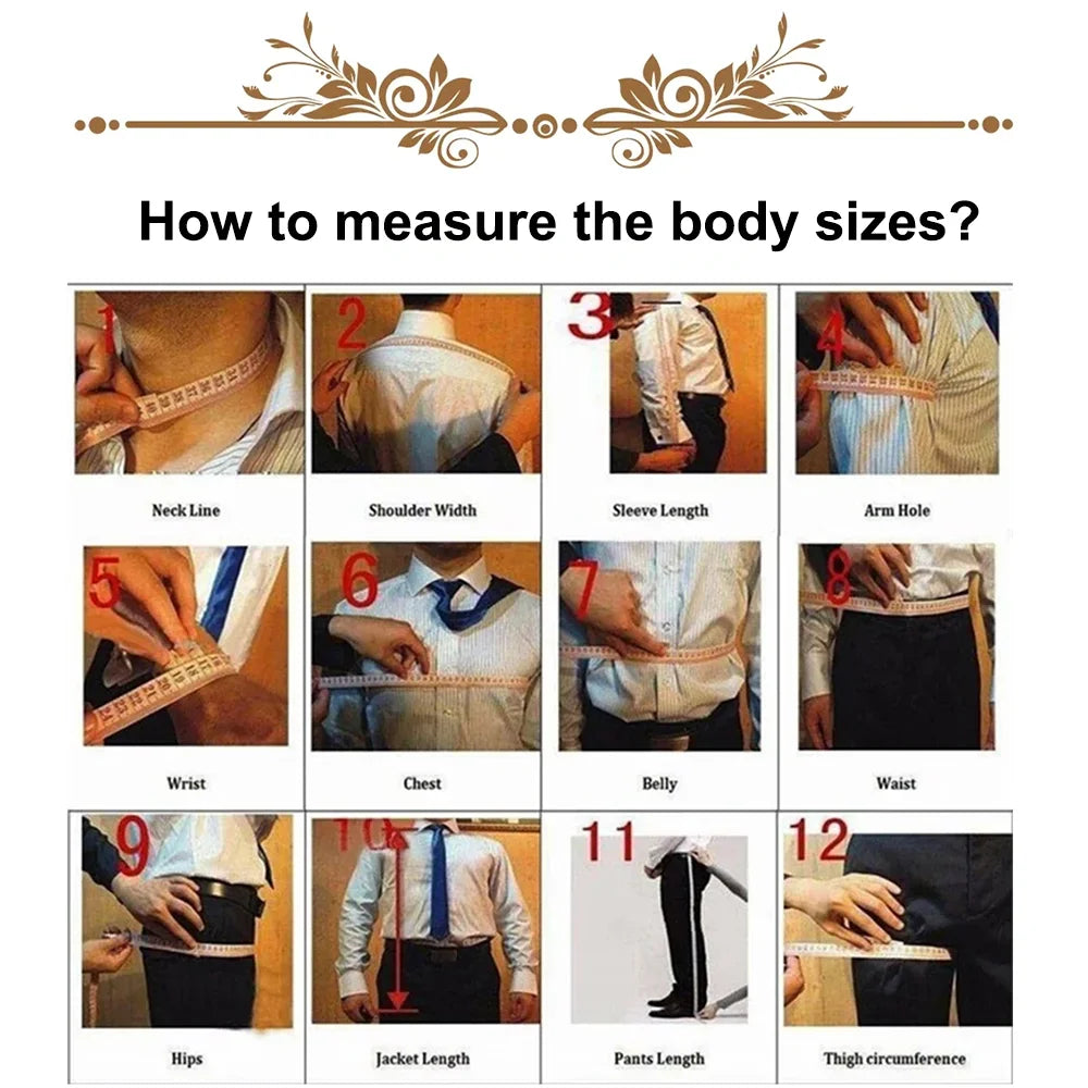 Costume 3 pièces rayé pour hommes,
