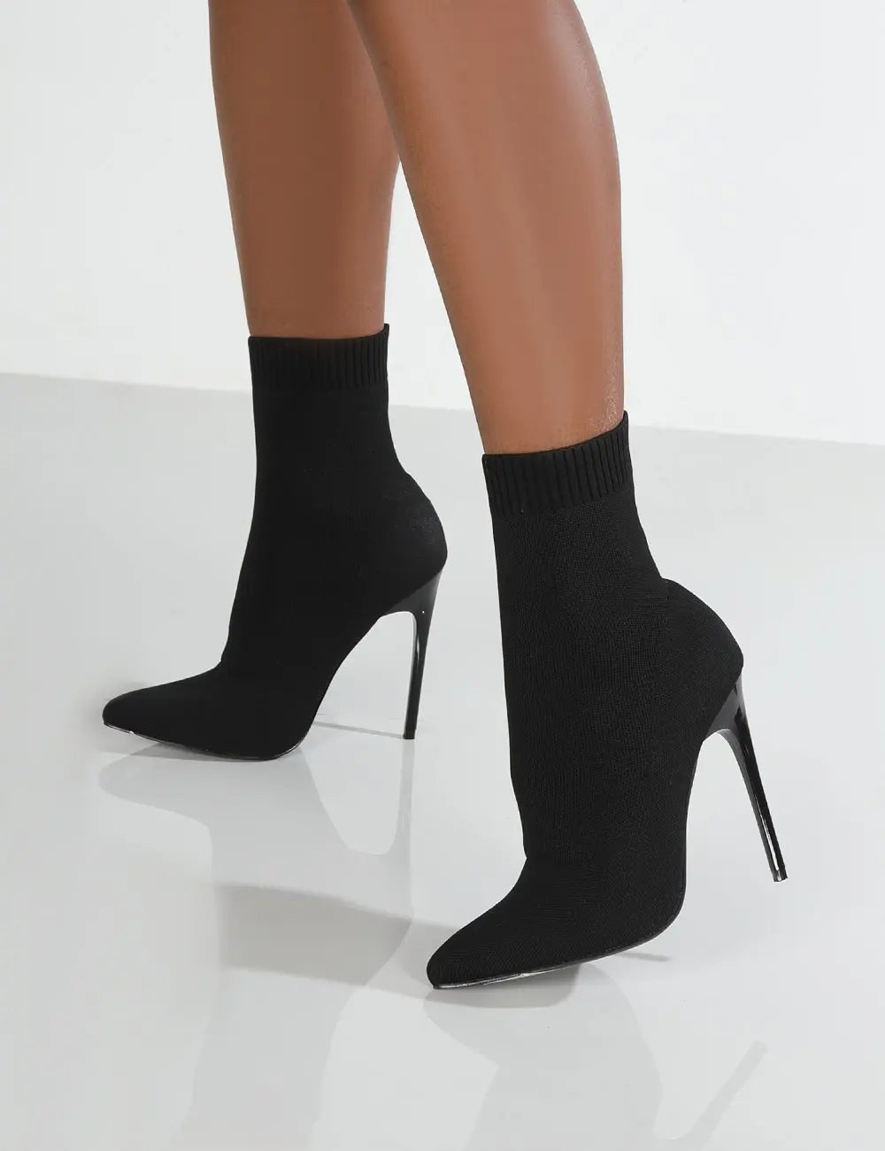 Femmes bottes courtes talons hauts chaussures