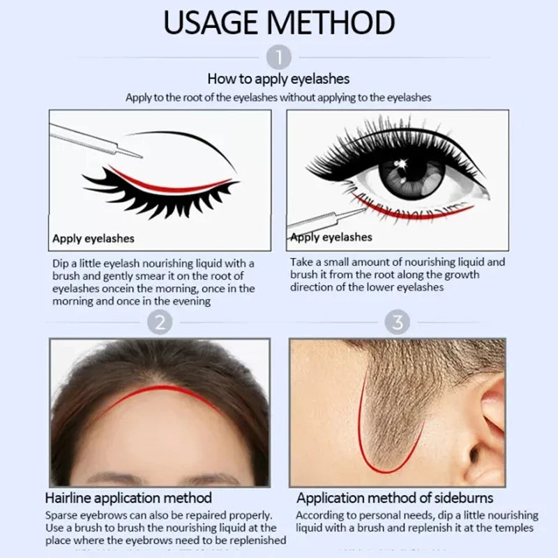 Sérum de croissance des sourcils, follicules nourrissantes, rehausseur de cils épais, Extension liquide de Nutrition, allongement intensif, 2024