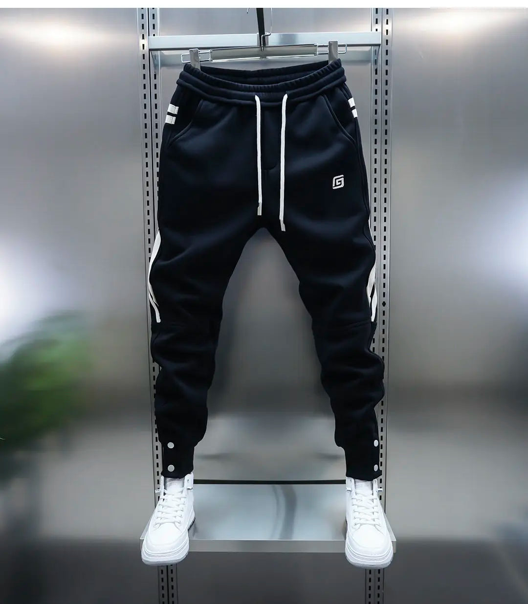 Rayé sarouel décontracté mode pantalon de rue en plein air survêtement pantalons de survêtement de haute qualité marque de luxe hommes vêtements