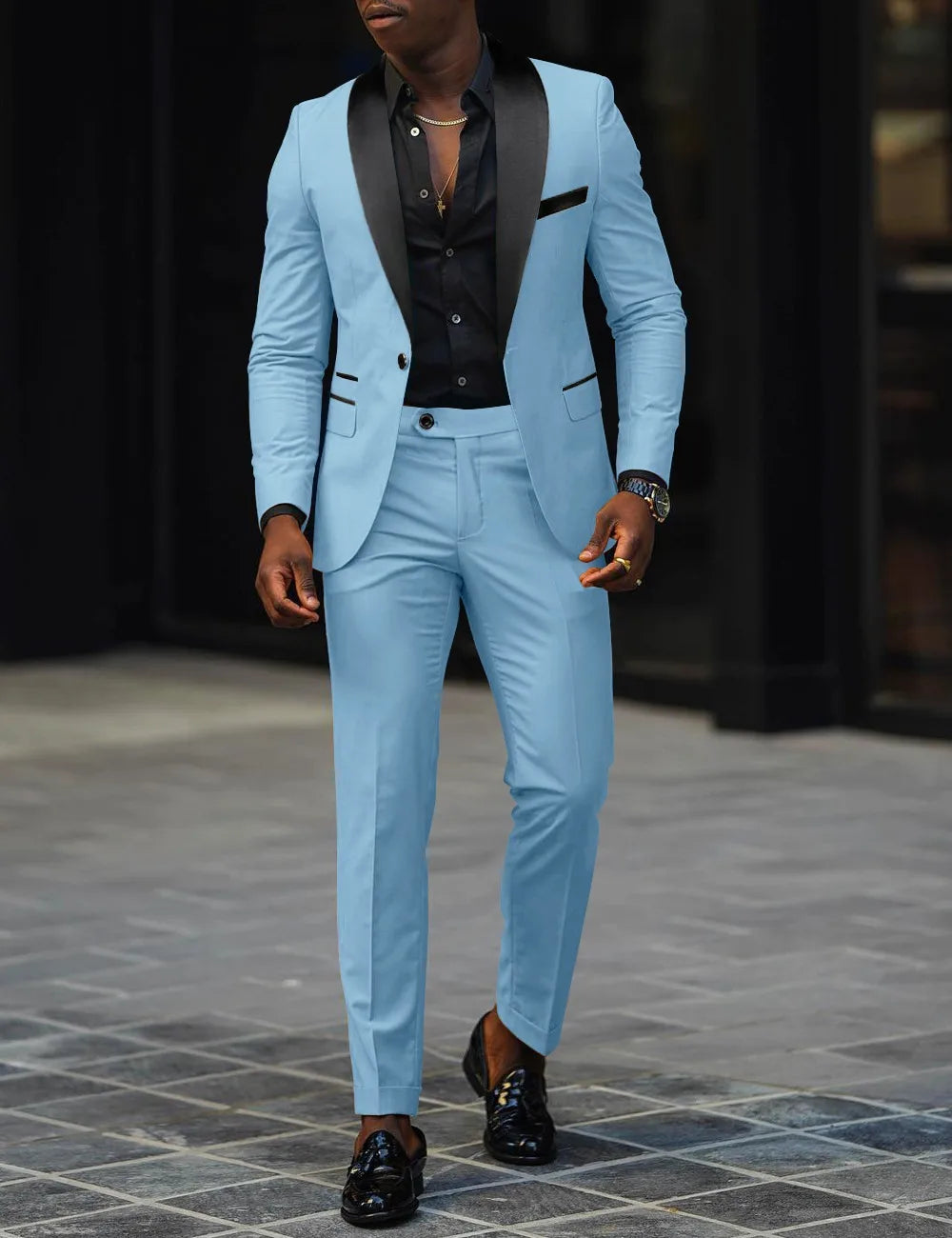 Veste et pantalon décontractés à deux pièces pour hommes, veste slim, confortable et respirante, fendue sur le côté, bouton unique, nouvelle mode d'affaires