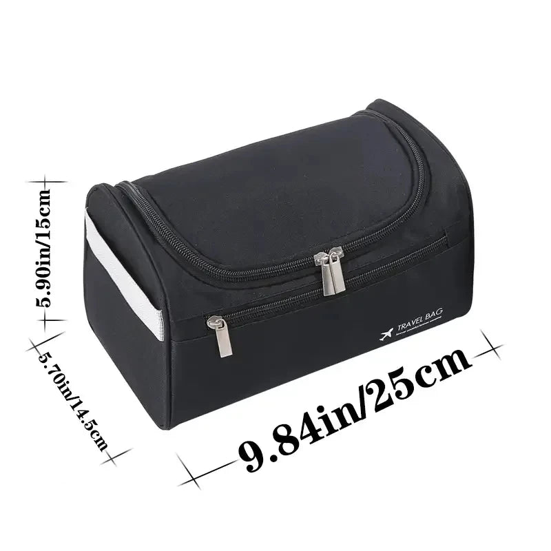 Trousse de toilette en cuir pour hommes et femmes, Kit Dopp, trousse de toilette suspendue pour hommes, trousse de toilette de voyage pour voyager, grand sac à cosmétiques pour T