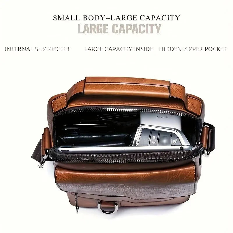 Marque hommes sac à bandoulière pour 9.7 "iPad hommes rabat en cuir PU hommes sacs à bandoulière rabat d'affaires mâle solide sac de messager sac de voyage