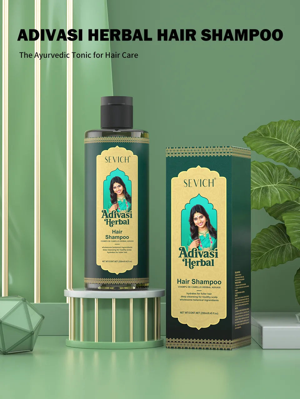 Shampoing pour cheveux, 250ml, pour une croissance rapide des cheveux, soins capillaires à base de plantes, huile de gingembre, réparation des cheveux endommagés, traitement nourrissant