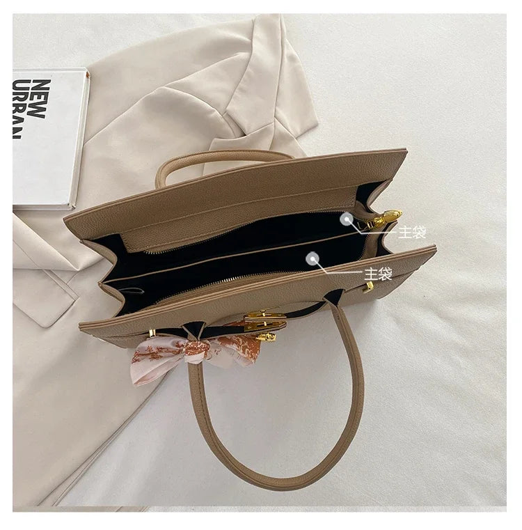 Sac messager élégant pour dames, sac à main en cuir résistant à l'eau avec plusieurs poches, sac à bandoulière populaire
