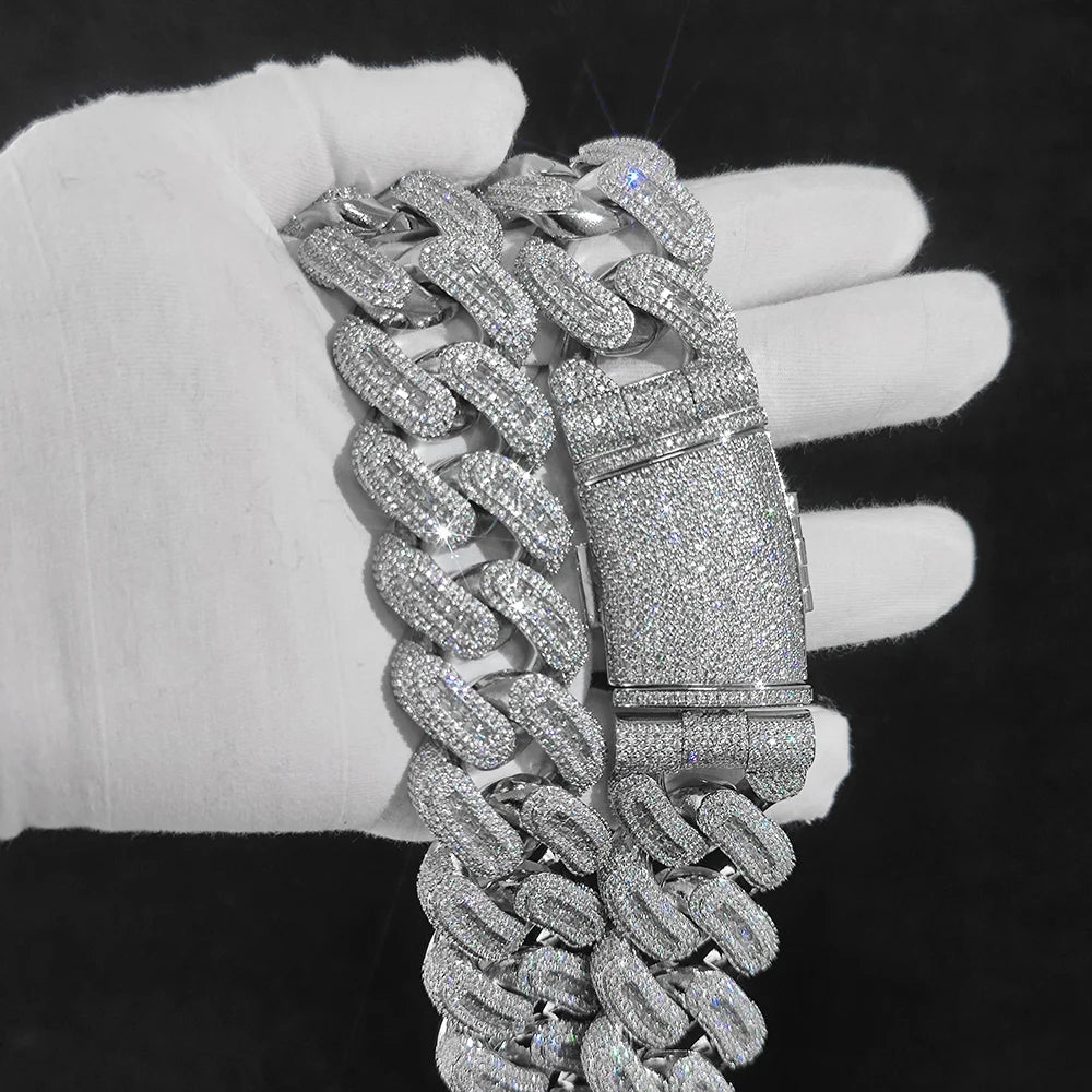 Collier Cubain Hip Hop pour Homme, Optique, Conicone Cubique 5A contre-indiquée, Laiton Incrusté Mixte, Mode Miami, Cadeau de Noël, ix, 29mm