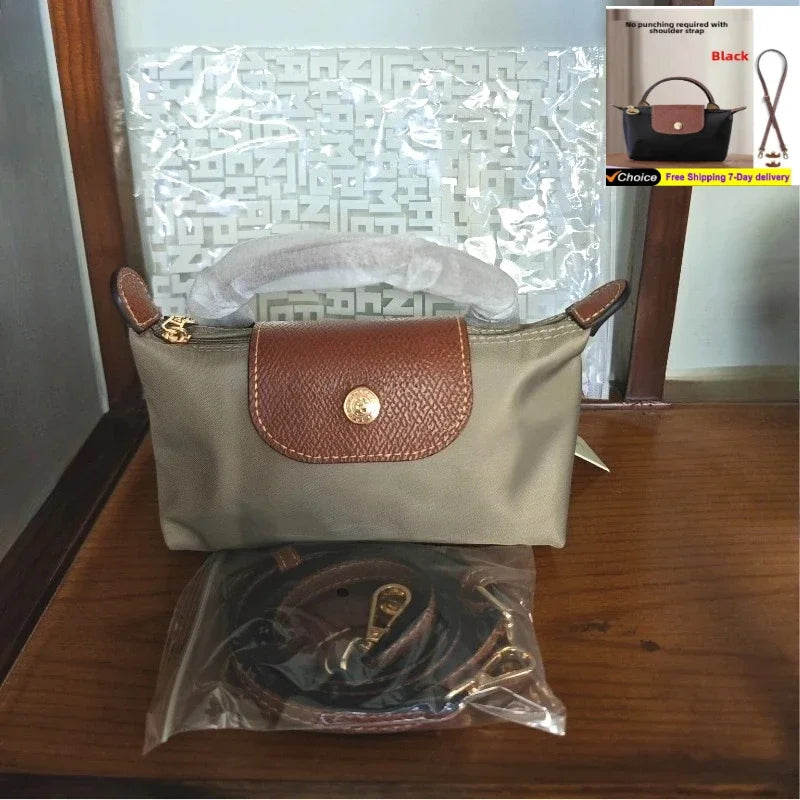 Mini chignon boulette en Nylon non perforé, sac à bandoulière pour femme, multifonctionnel, chignon d'épaule, printemps et automne
