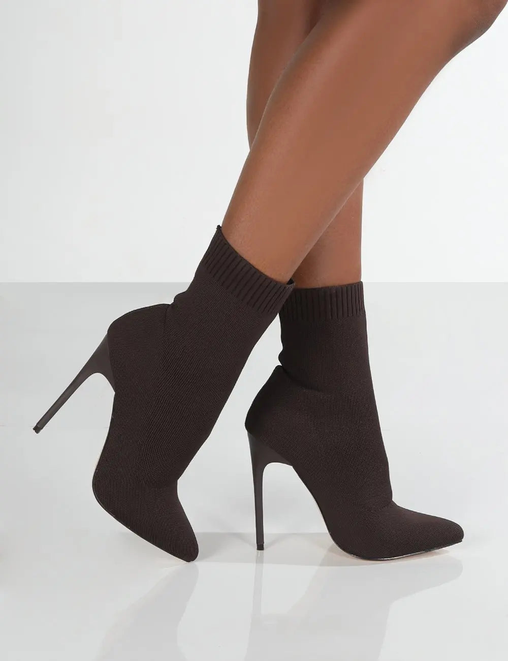 Femmes bottes courtes talons hauts chaussures