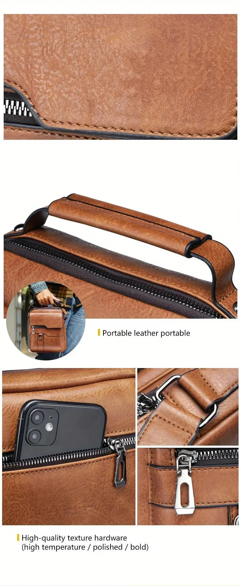 Marque hommes sac à bandoulière pour 9.7 "iPad hommes rabat en cuir PU hommes sacs à bandoulière rabat d'affaires mâle solide sac de messager sac de voyage