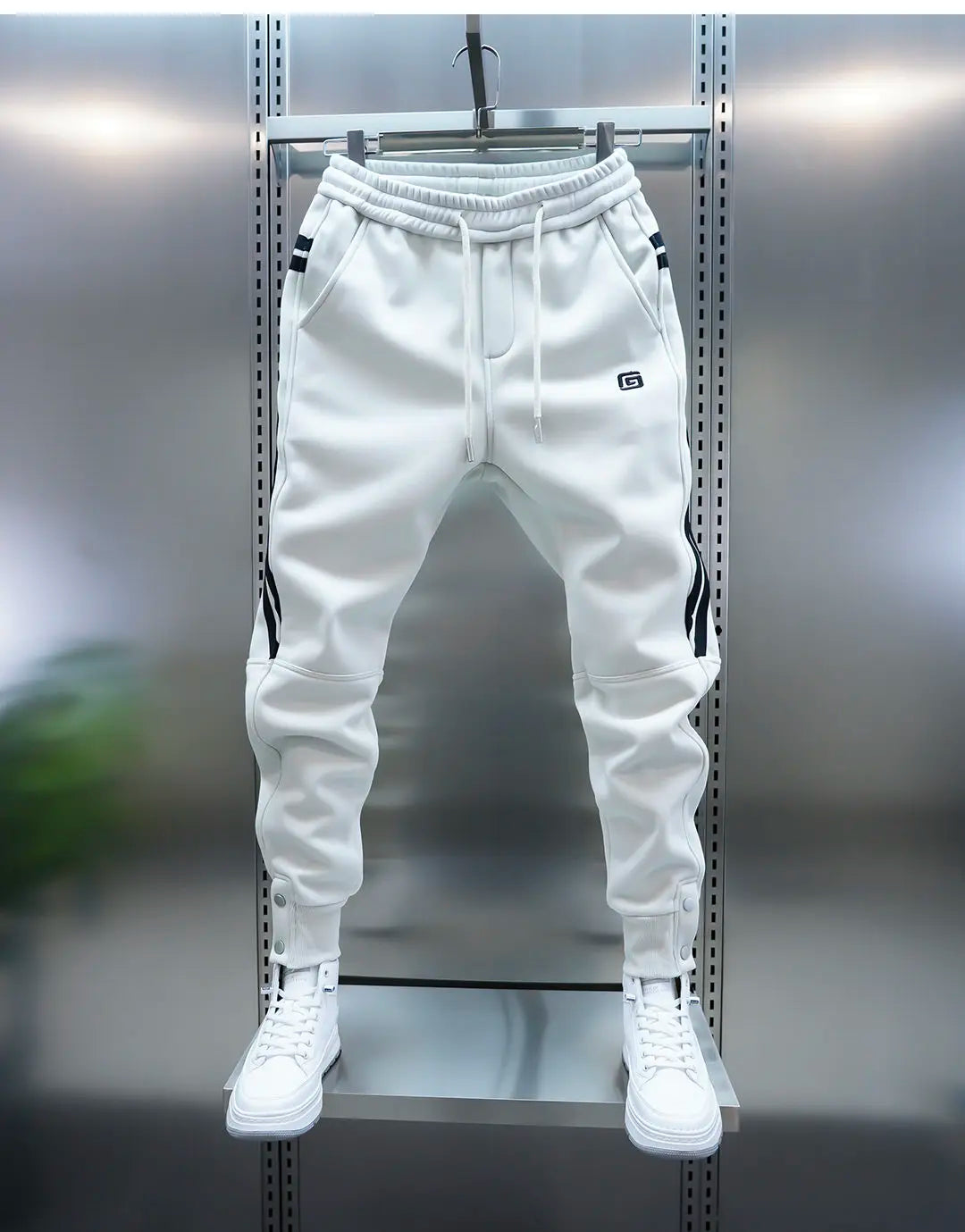 Rayé sarouel décontracté mode pantalon de rue en plein air survêtement pantalons de survêtement de haute qualité marque de luxe hommes vêtements