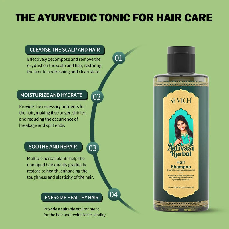 Shampoing pour cheveux, 250ml, pour une croissance rapide des cheveux, soins capillaires à base de plantes, huile de gingembre, réparation des cheveux endommagés, traitement nourrissant