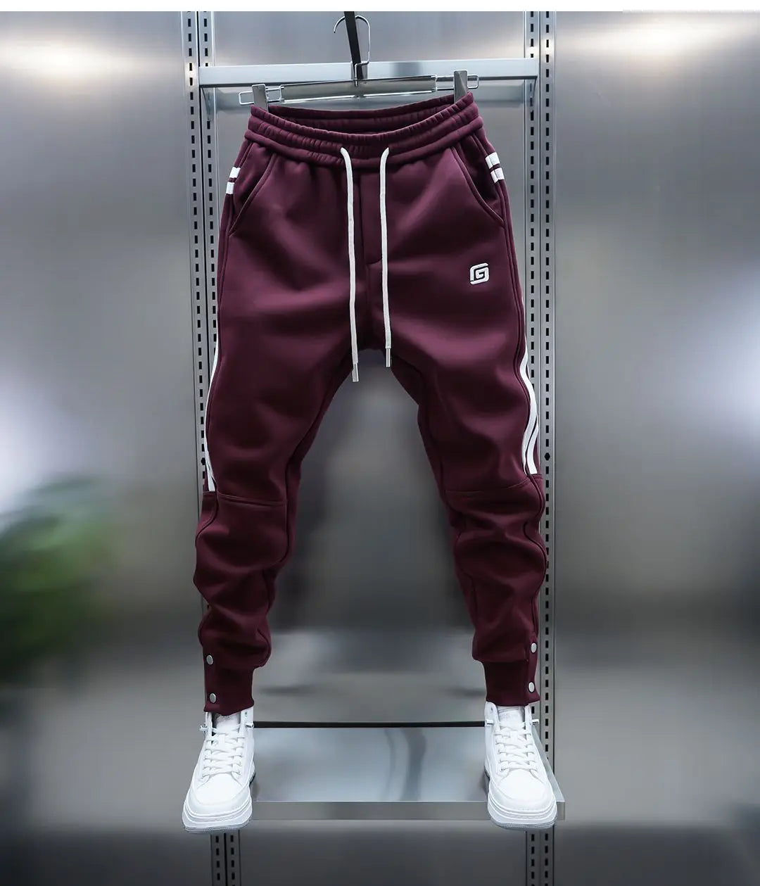 Rayé sarouel décontracté mode pantalon de rue en plein air survêtement pantalons de survêtement de haute qualité marque de luxe hommes vêtements