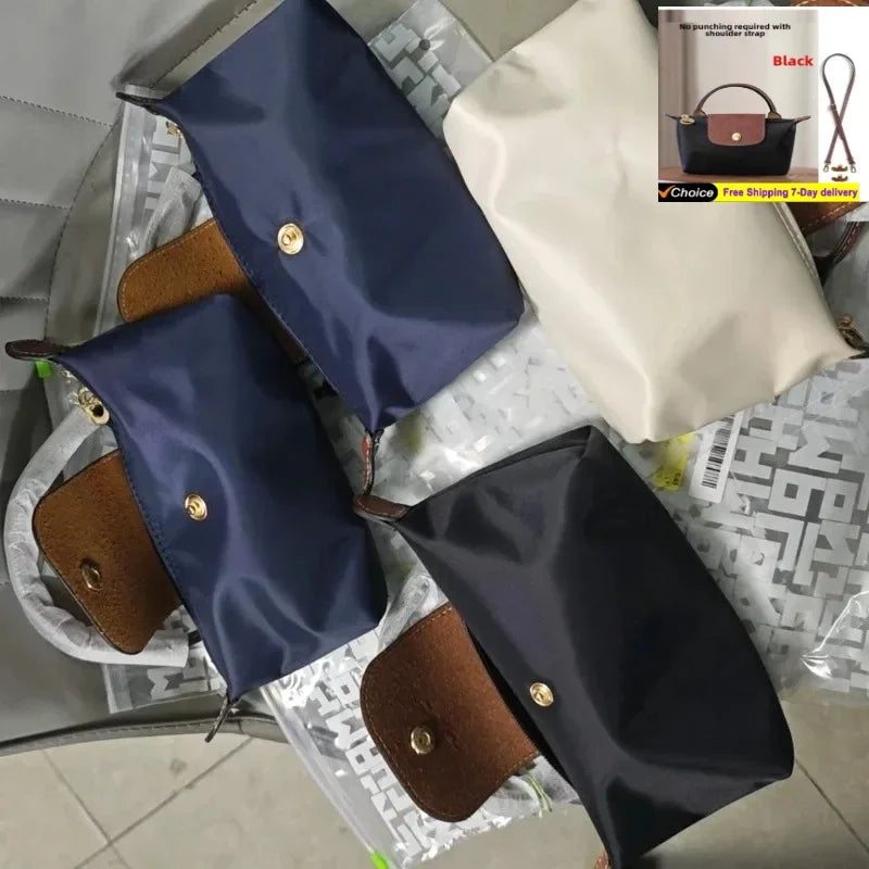 Mini chignon boulette en Nylon non perforé, sac à bandoulière pour femme, multifonctionnel, chignon d'épaule, printemps et automne