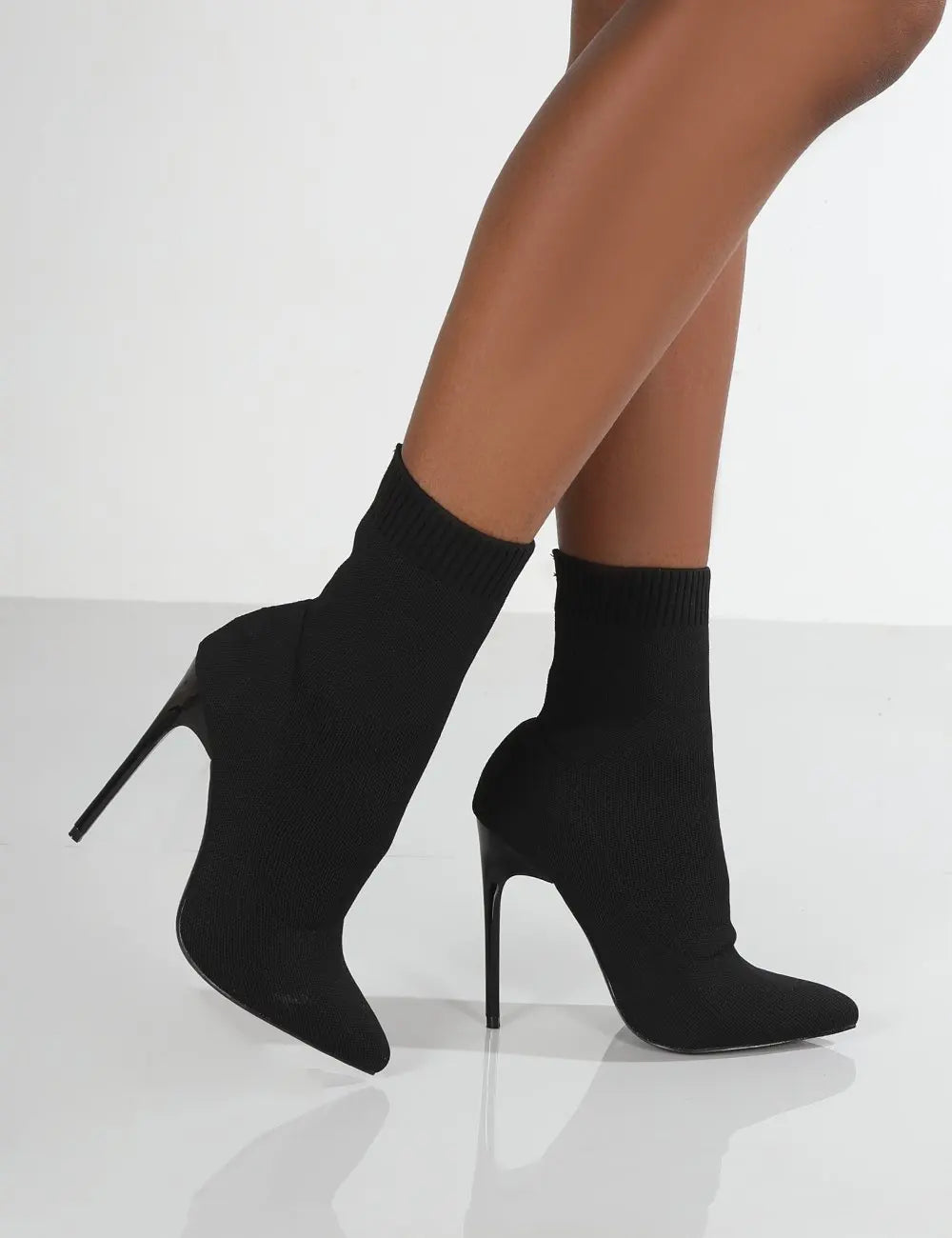 Femmes bottes courtes talons hauts chaussures
