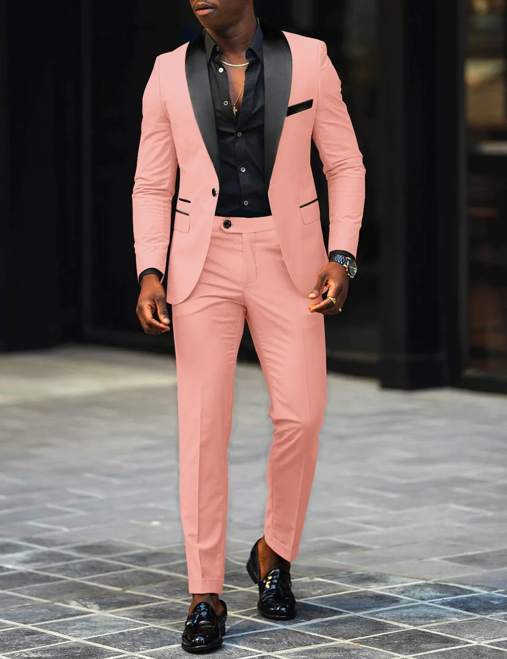 Veste et pantalon décontractés à deux pièces pour hommes, veste slim, confortable et respirante, fendue sur le côté, bouton unique, nouvelle mode d'affaires