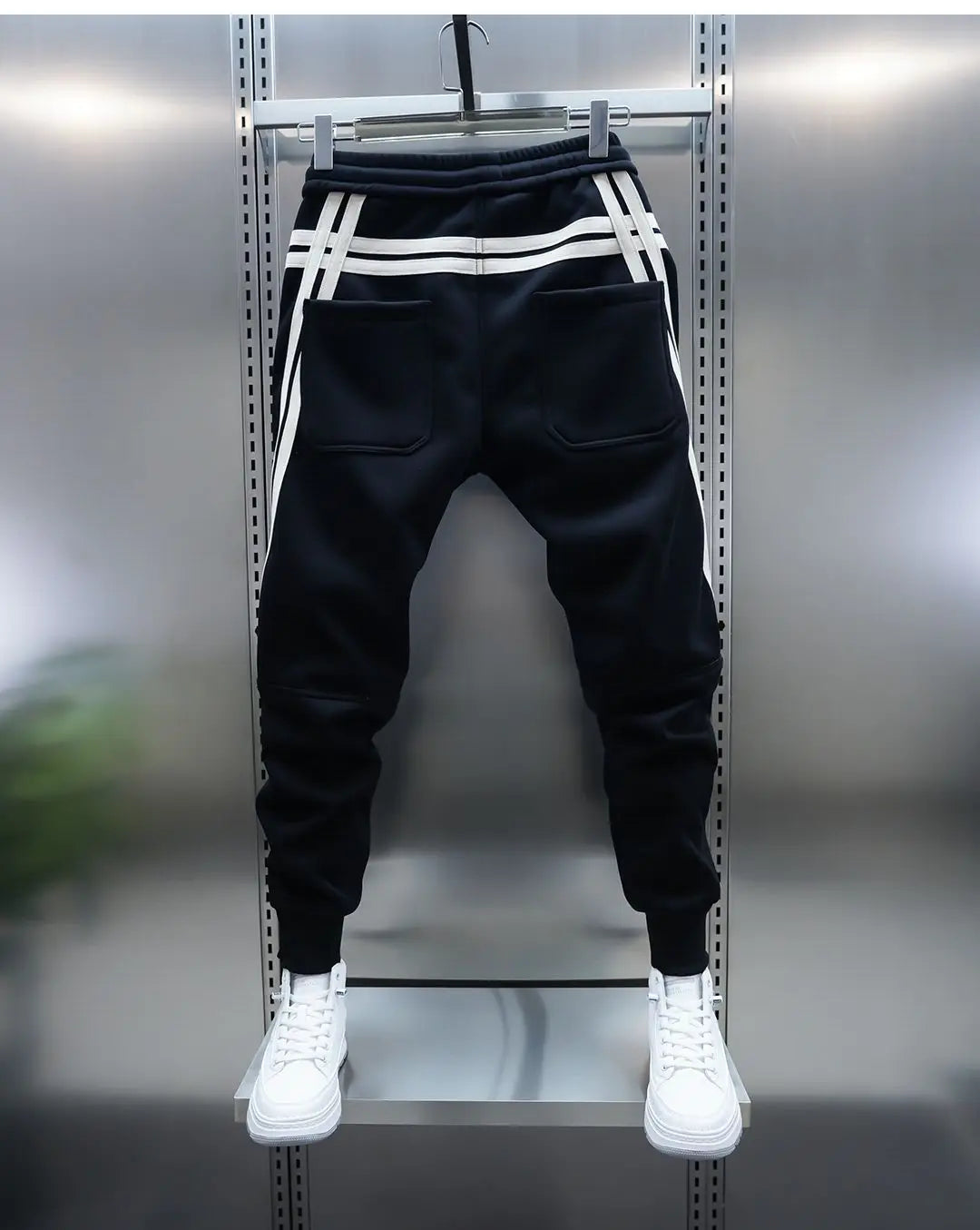 Rayé sarouel décontracté mode pantalon de rue en plein air survêtement pantalons de survêtement de haute qualité marque de luxe hommes vêtements