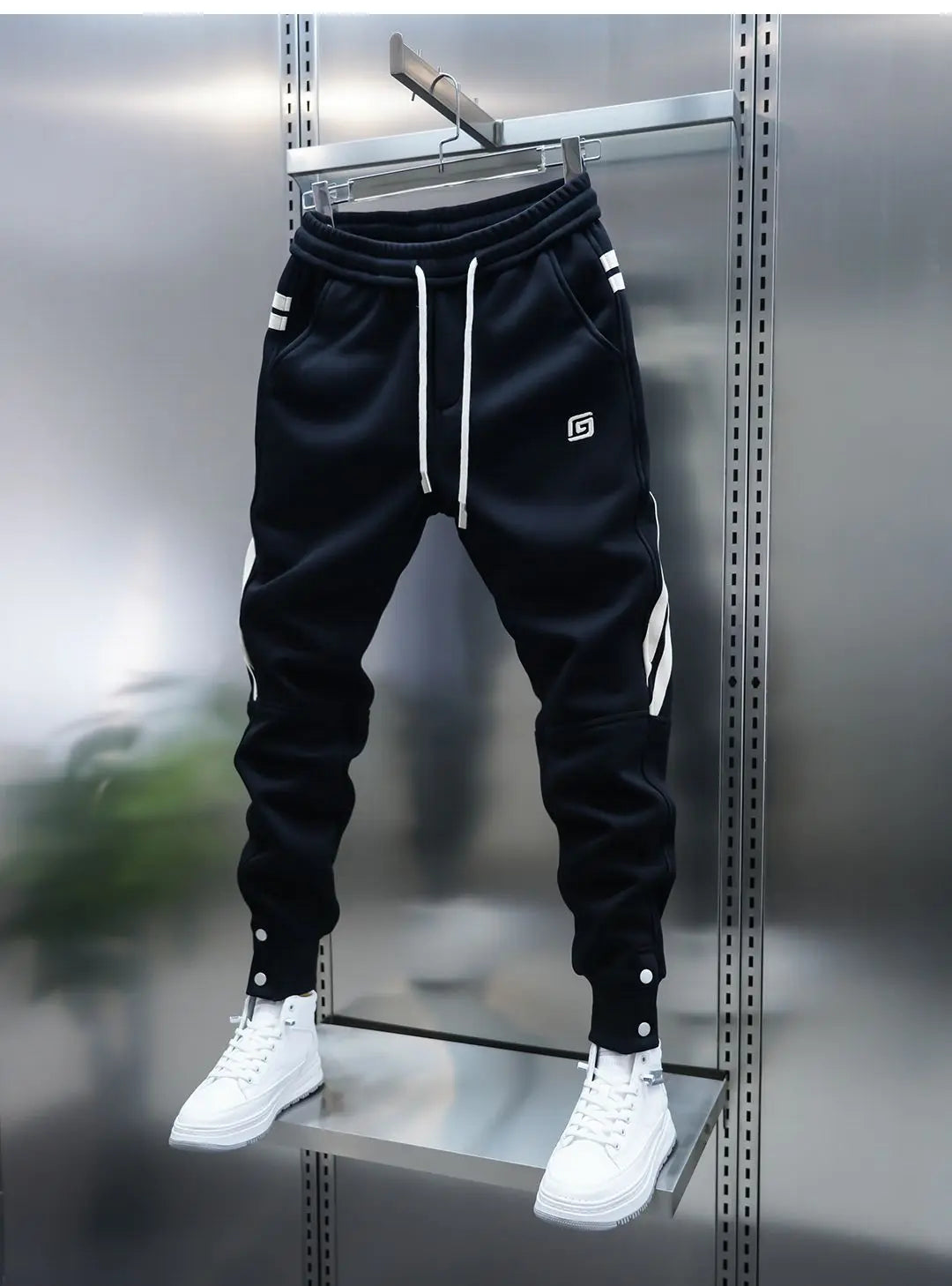 Rayé sarouel décontracté mode pantalon de rue en plein air survêtement pantalons de survêtement de haute qualité marque de luxe hommes vêtements