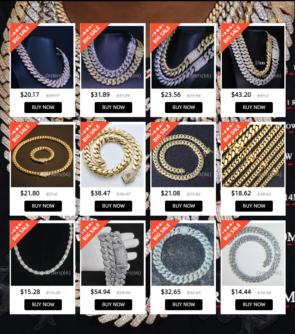 Collier Cubain Hip Hop pour Homme, Optique, Conicone Cubique 5A contre-indiquée, Laiton Incrusté Mixte, Mode Miami, Cadeau de Noël, ix, 29mm